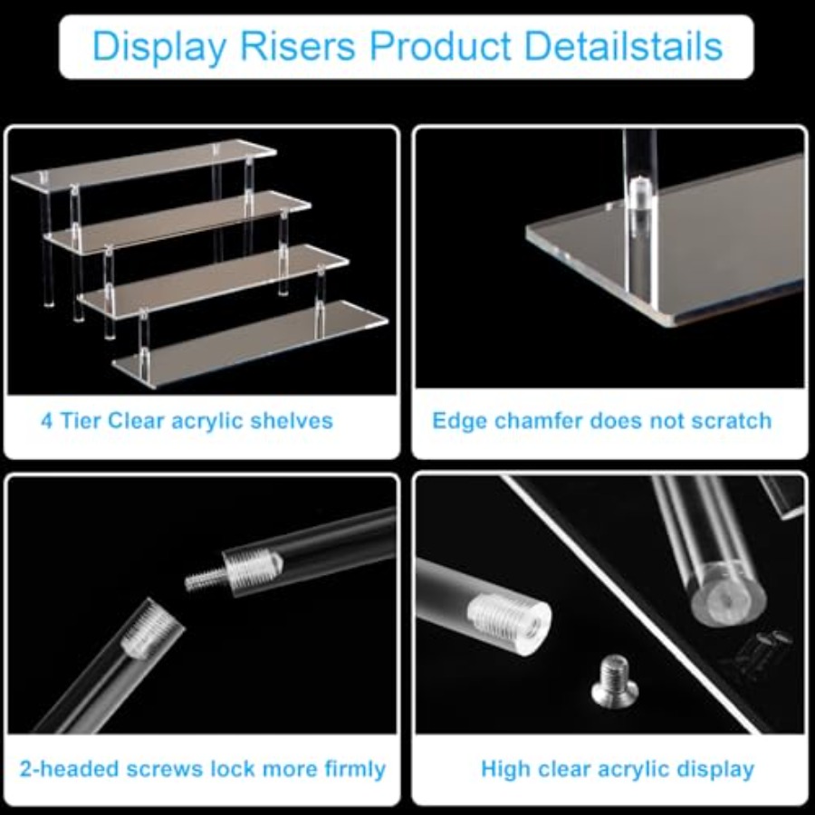 4 Tier Acrylic Perfume Organiz - Pop Display Shelf review and price