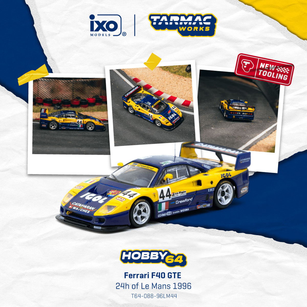 In Stock TW 1:64 Ferrari F40 G - Die Cast Car 1 64 review and price